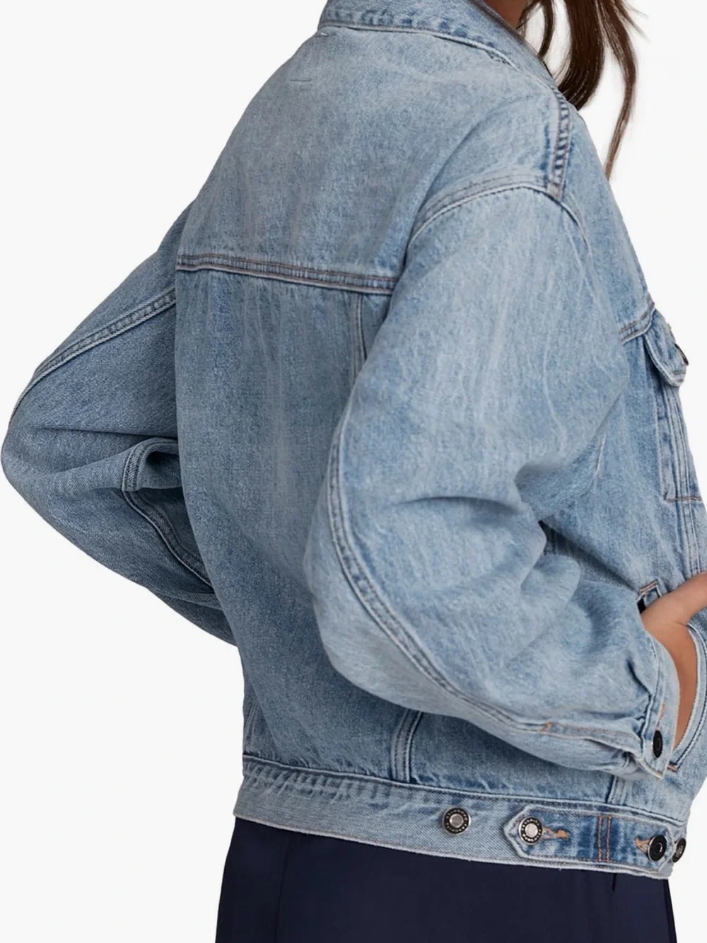 Favorite Daughter Light Blue Denim Jacket - Women